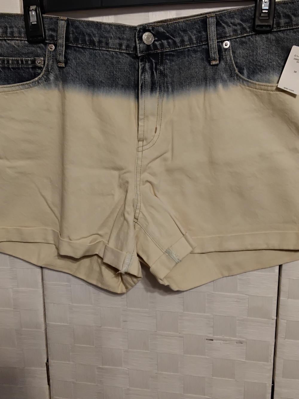 GAP 1969 Original Best Girlfriend Short Indigo Dip Dye Size 18 or 34r Women's